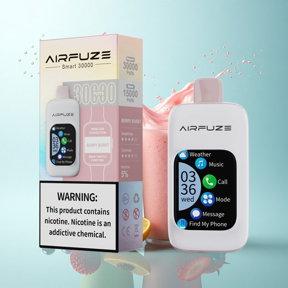 AirFuze Smart 30000 Puffs Berry Burst 5% Nicotine 900mAh TFT Touch
