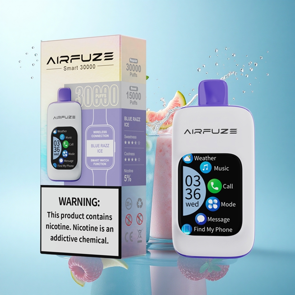 AirFuze Smart 30000 Puffs Blue Razz Ice 5% Nicotine 900mAh