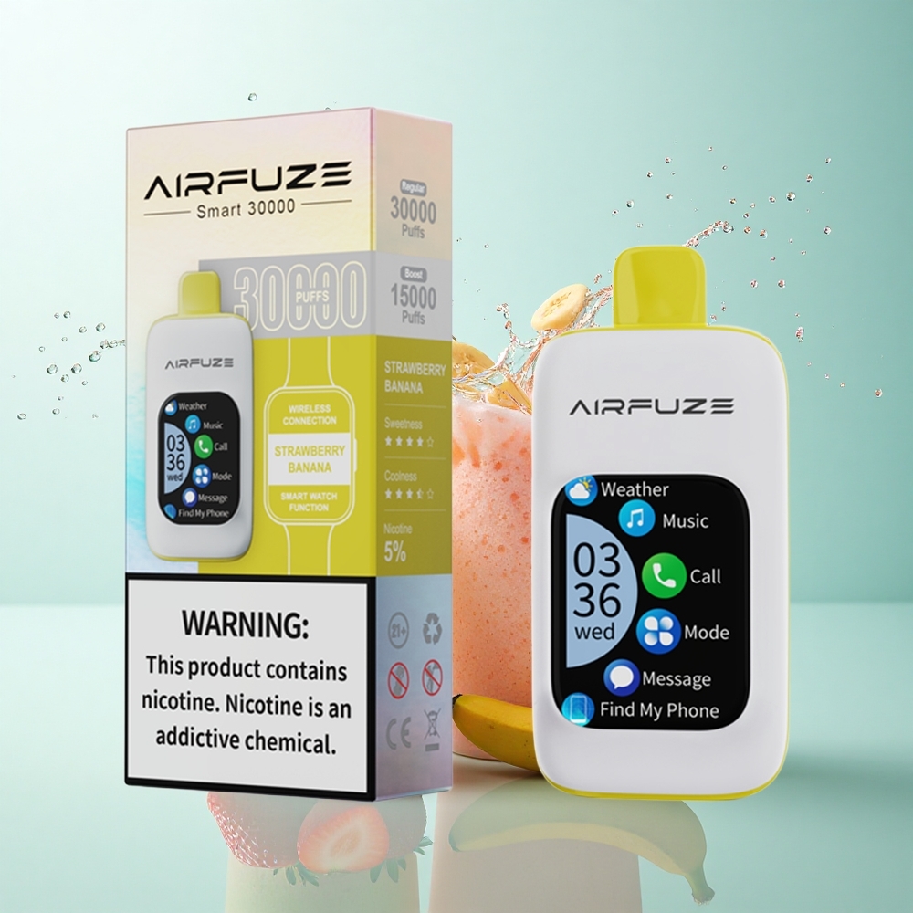 AirFuze Smart 30000 Puffs Strawberry Banana 5% Nicotine 900mAh