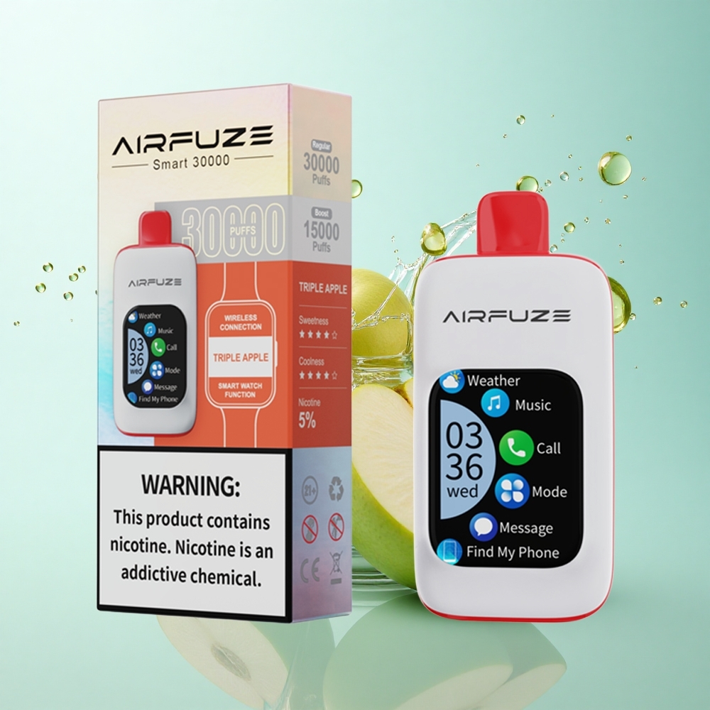 AirFuze Smart 30000 Puffs Triple Apple 5% Nicotine 900mAh