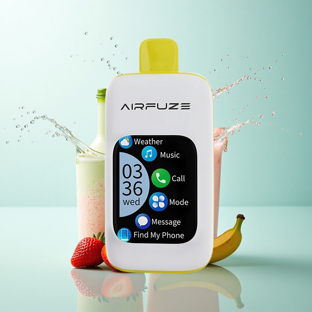 AirFuze Smart Pro 40000 Puffs Strawberry Banana 900mAh 20ML 2% Nicotine