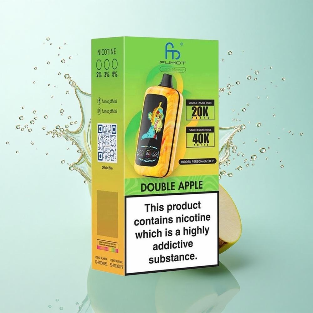Fumot Digital Monkey 20000/40000 Puffs Double Apple Dual Mesh 5% Nicotine