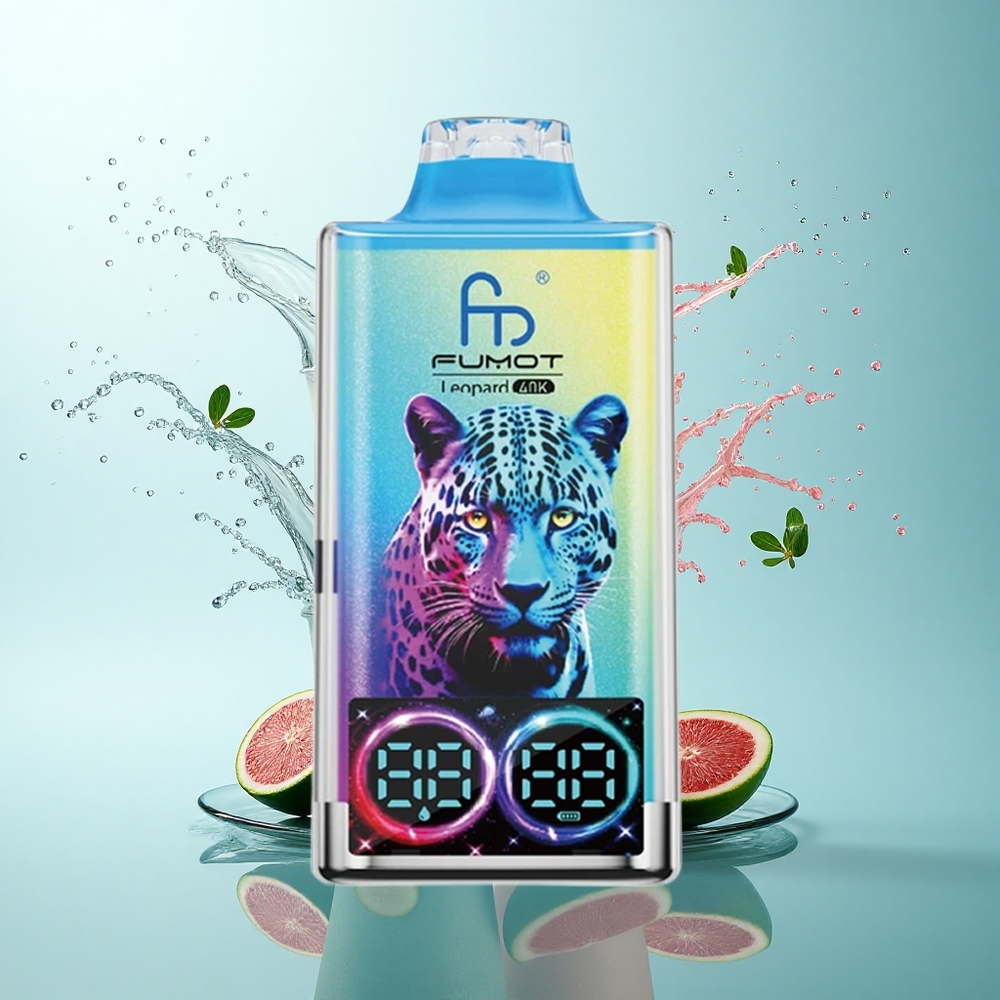 Fumot Leopard 40K Puffs Black Dragon Ice 5% Nicotine 700mAh Dual Mesh