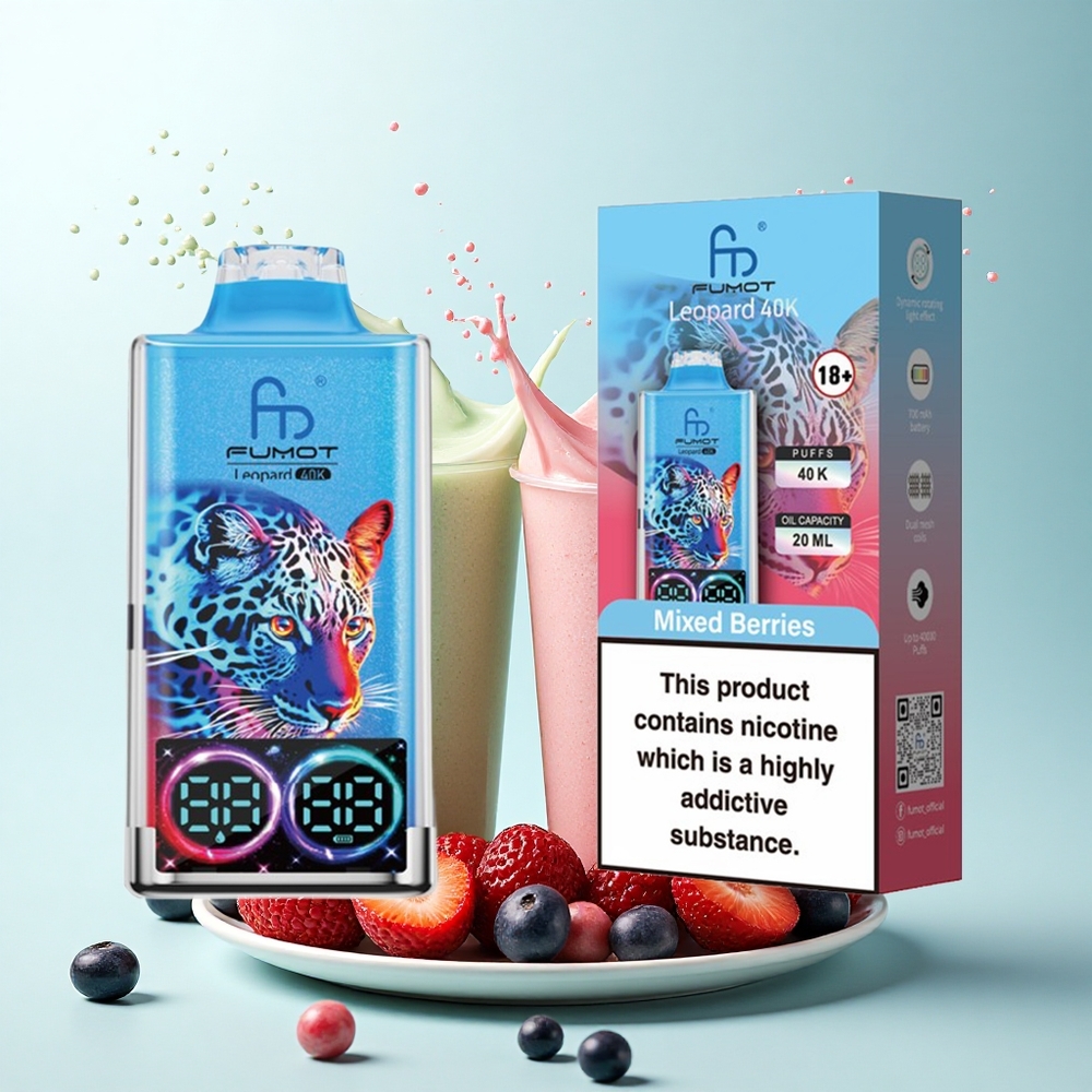 Fumot Leopard 40K Puffs Mixed Berries Dual Mesh 5% Nicotine 700mAh