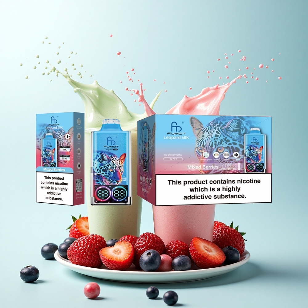 Fumot Leopard 40K Puffs Mixed Berries Dual Mesh 5% Nicotine 700mAh