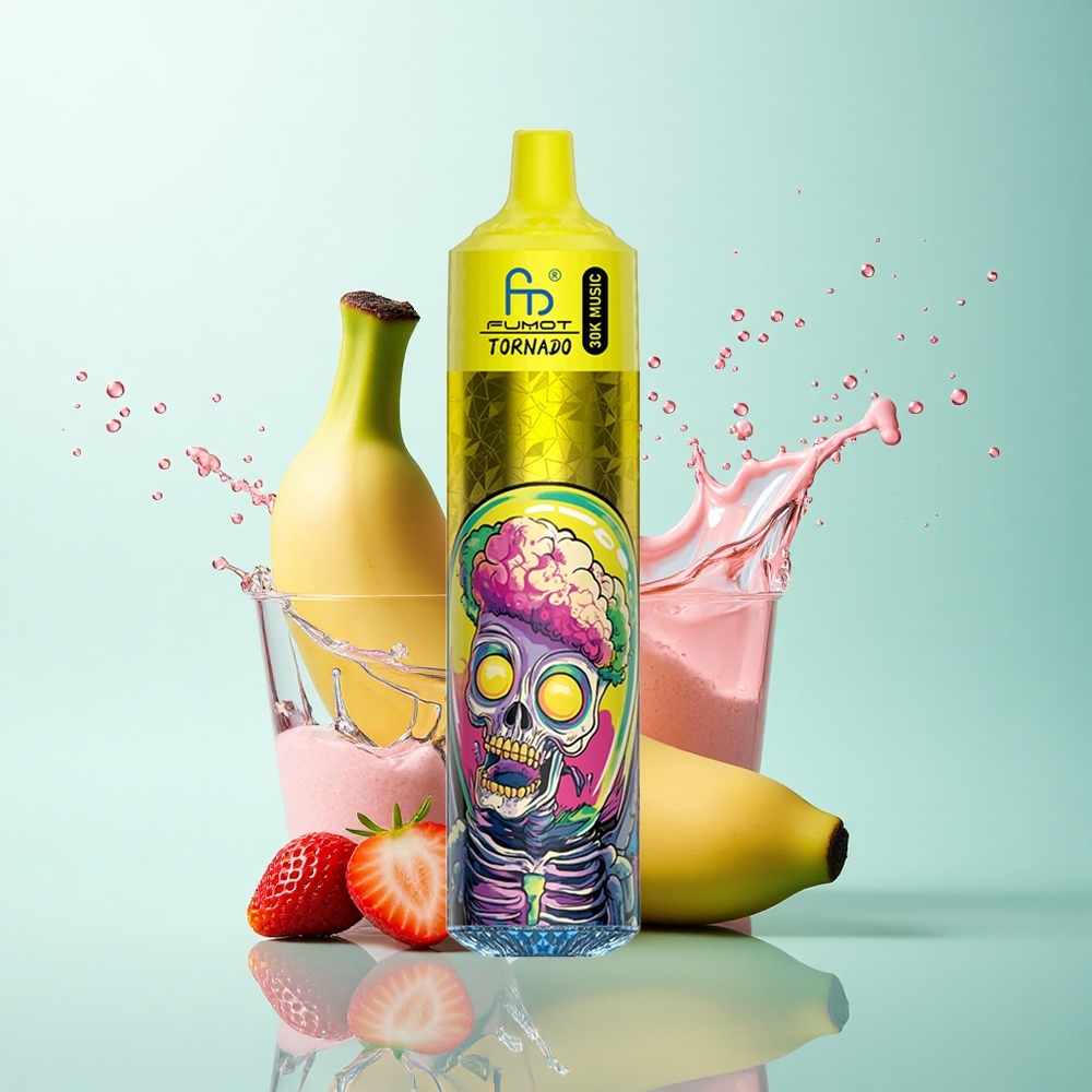 Fumot Randm Tornado 30000 Puffs Banana Strawberry 30mL 5% Nicotine 600mAh