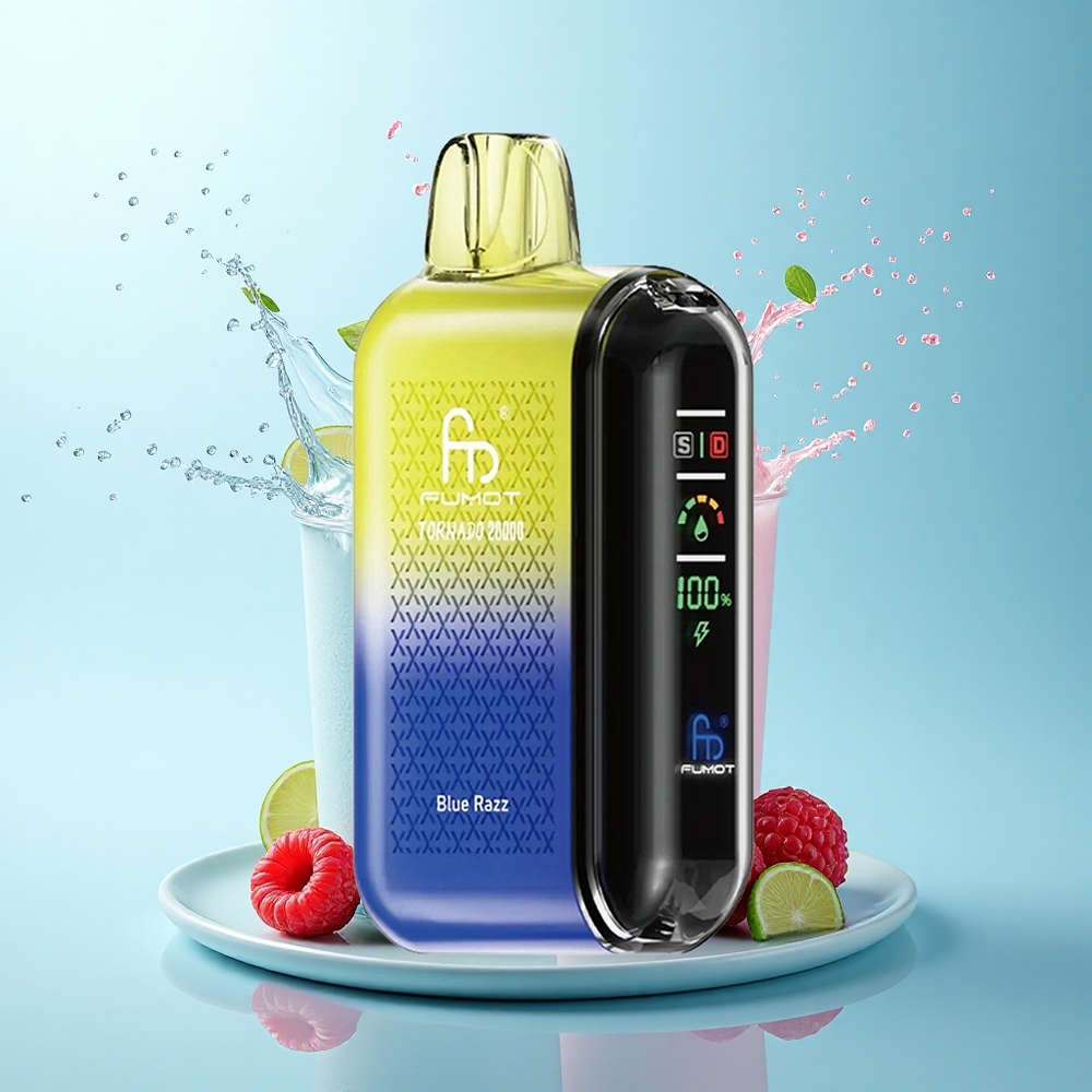 Fumot Tornado 20000 Puffs Blue Razz Dual Mesh 20ml 850mAh