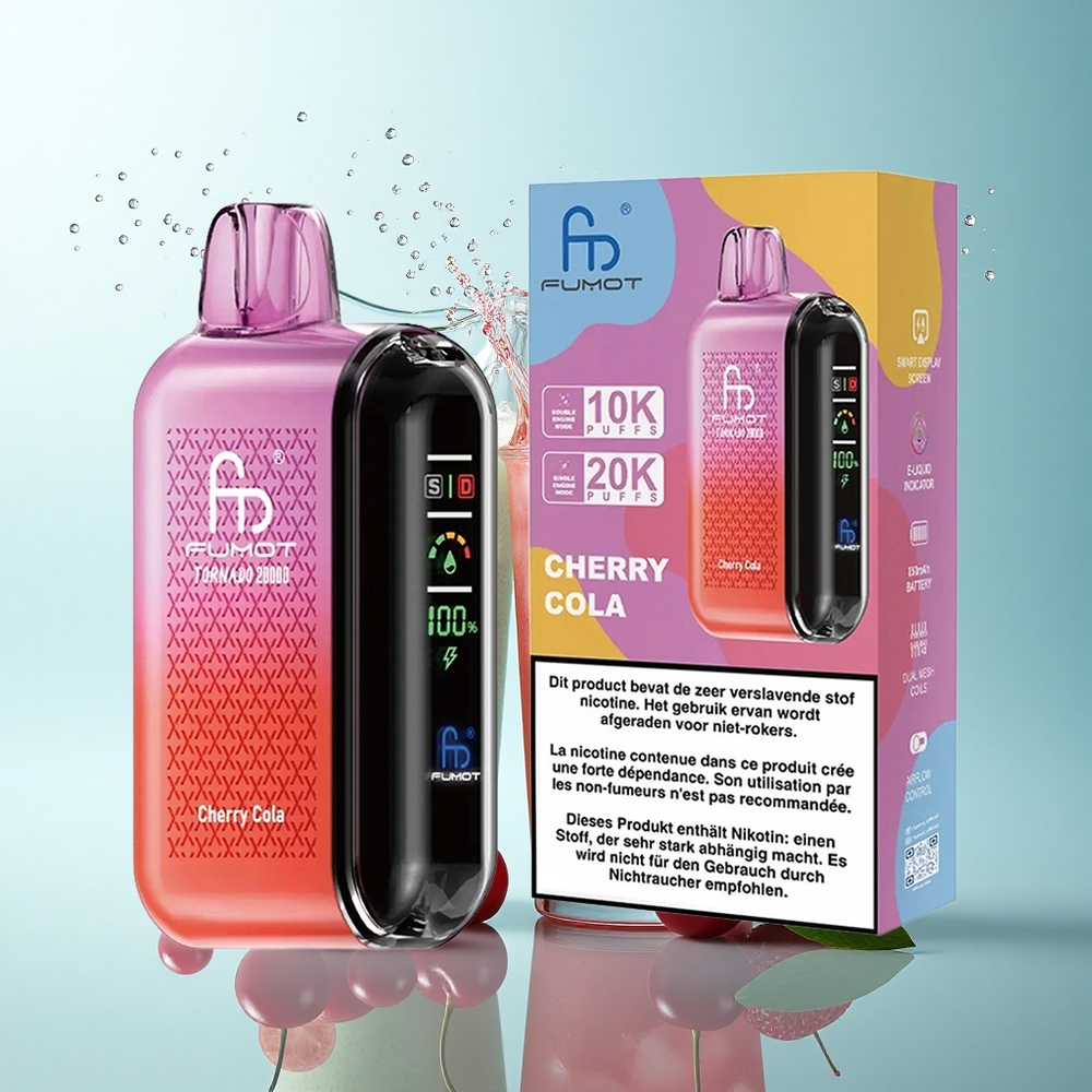 Fumot Tornado 20000 Puffs Cherry Cola Dual Mesh 850mAh 2% Nicotine