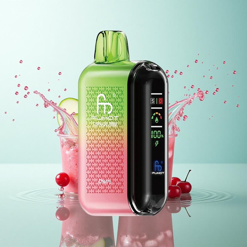 Fumot Tornado 20000 Puffs Cherry Dual Mesh 20ml 850mAh 2% Nicotine