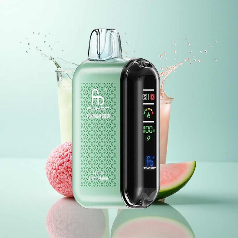 Fumot Tornado 20000 Puffs Lychee Hami Melon 850mAh Dual Mesh Coil 20ml