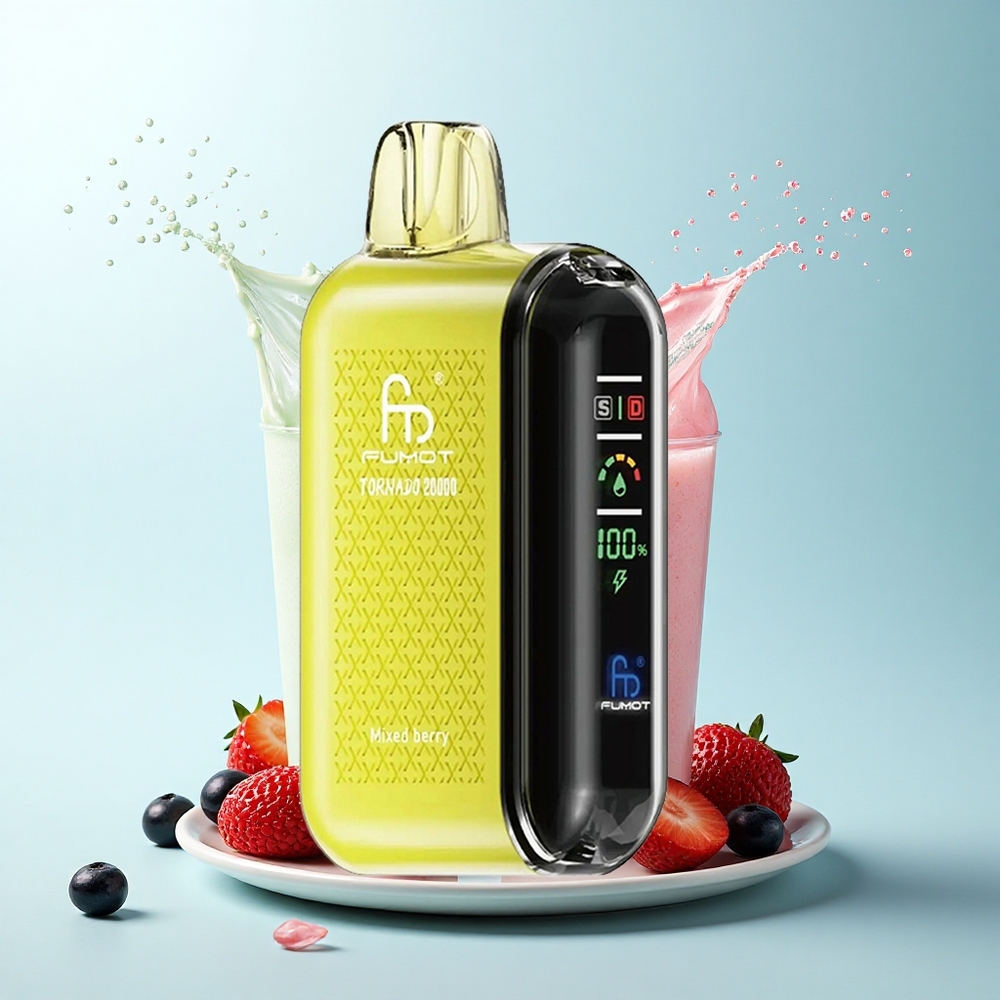 Fumot Tornado 20000 Puffs Mixed Berry Dual Mesh 850mAh 2% Nicotine