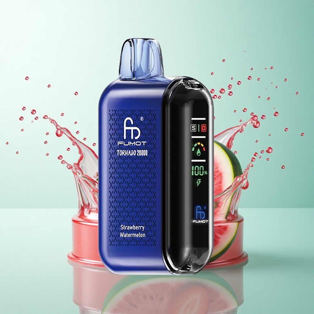 Fumot Tornado 20000 Puffs Strawberry Watermelon Dual Mesh 850mAh 2% Nicotine