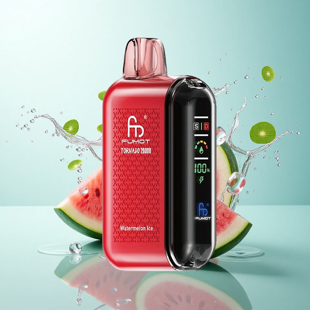 Fumot Tornado 20000 Puffs Watermelon Ice Dual Mesh 850mAh