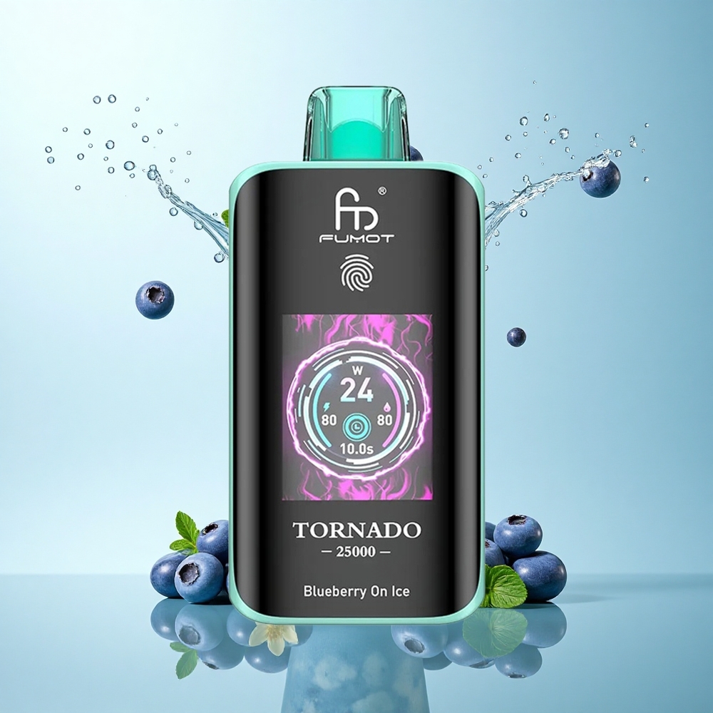 Fumot Tornado 25000 Puffs Blueberry On Ice 700mAh 20ml 5% Nicotine