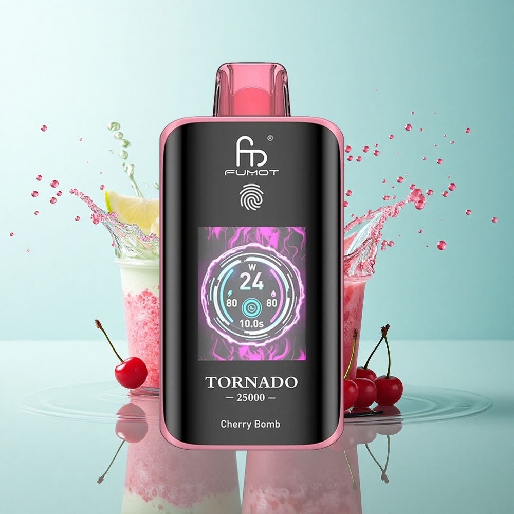 Fumot Tornado 25000 Puffs Cherry Bomb HD Screen 700mAh 20ml