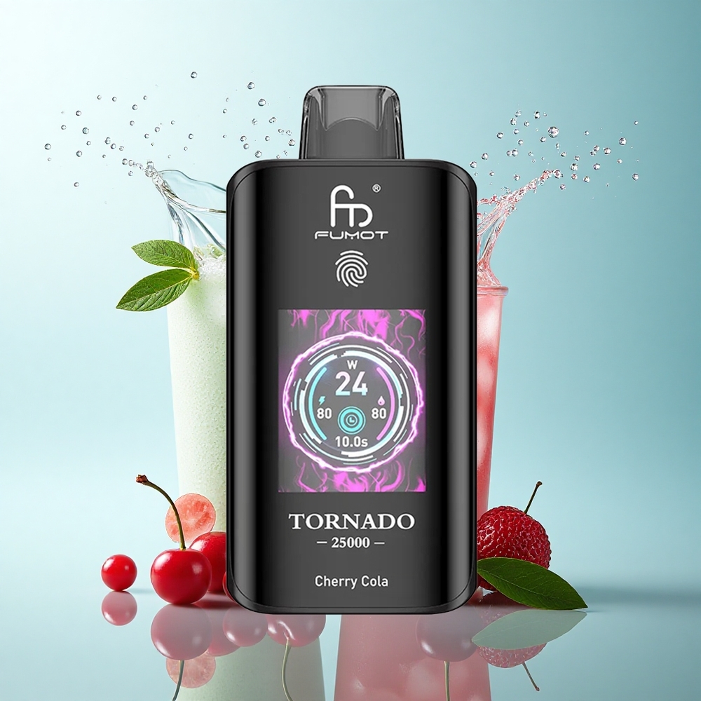 Fumot Tornado 25000 Puffs Cherry Cola HD 700mAh 20ml 0/2%/3%/5% Nicotine
