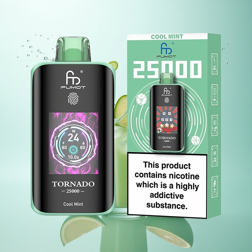 Fumot Tornado 25000 Puffs Cool Mint 700mAh 20ml 5% Nicotine
