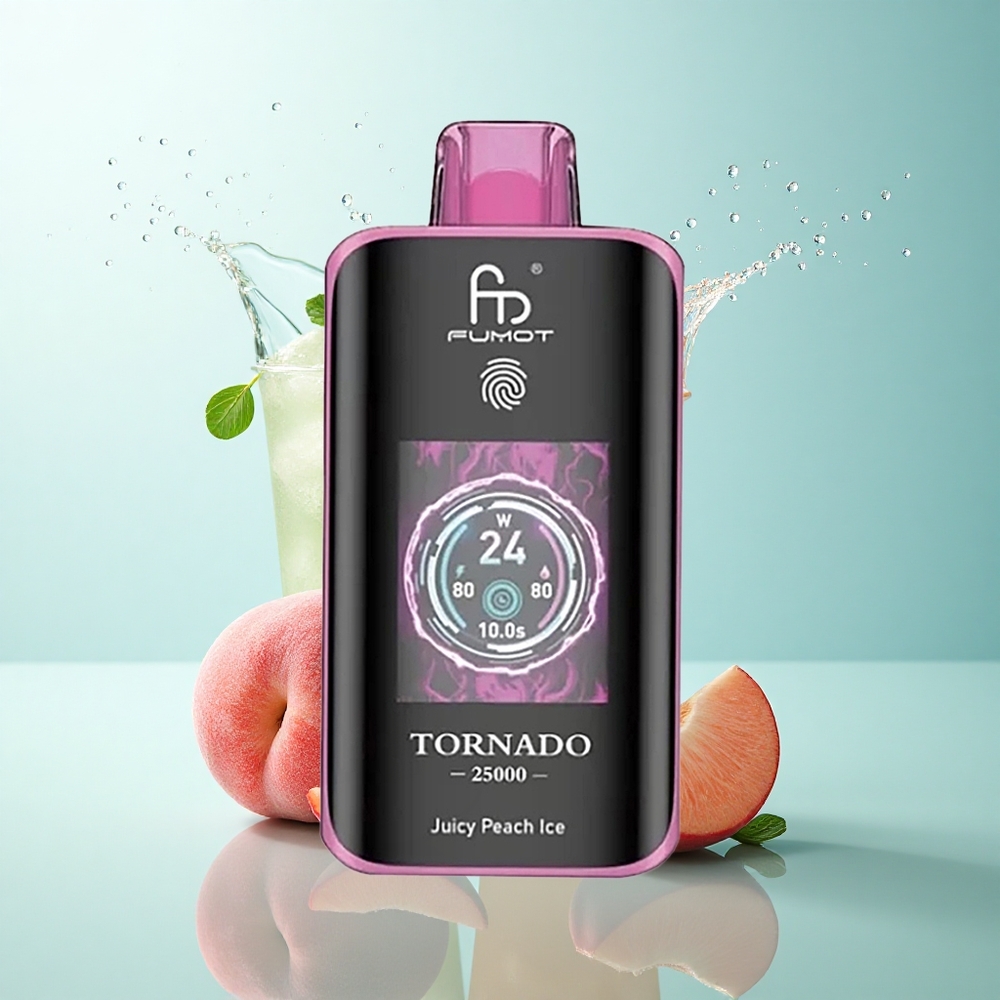 Fumot Tornado 25000 Puffs Juicy Peach Ice 700mAh 20ml 5% Nicotine