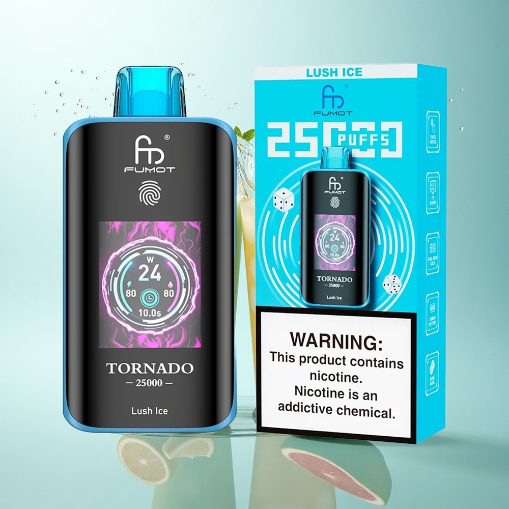 Fumot Tornado 25000 Puffs Lush Ice HD Screen 700mAh 20ml