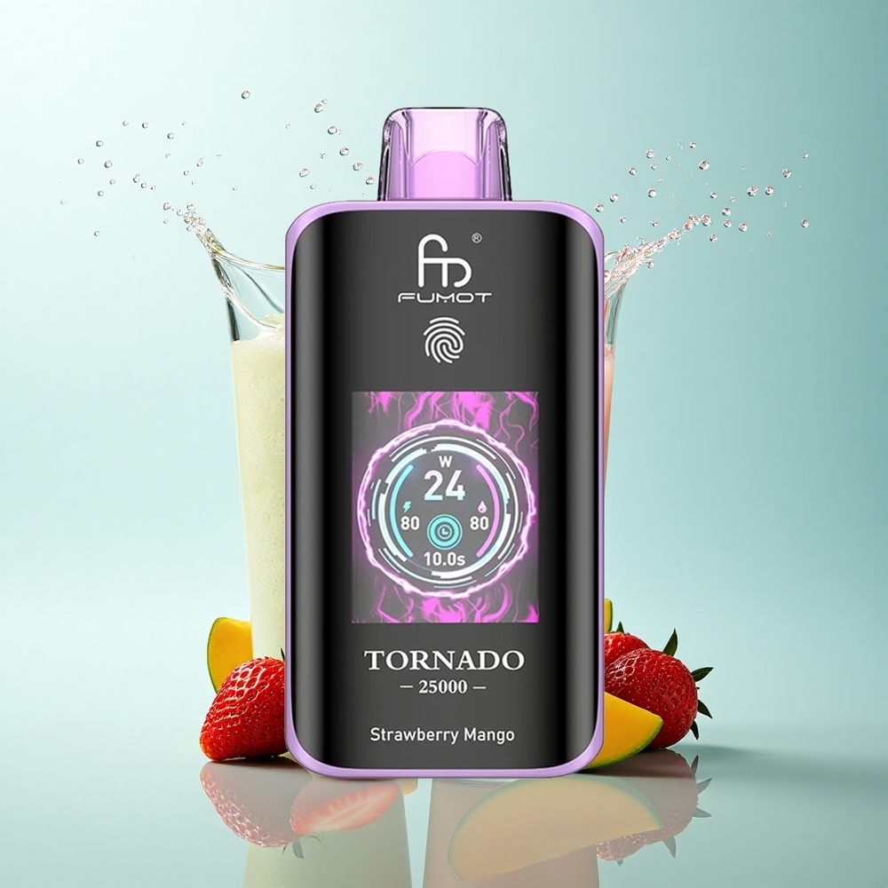 Fumot Tornado 25000 Puffs Strawberry Mango 700mAh 20ml 5% Nicotine