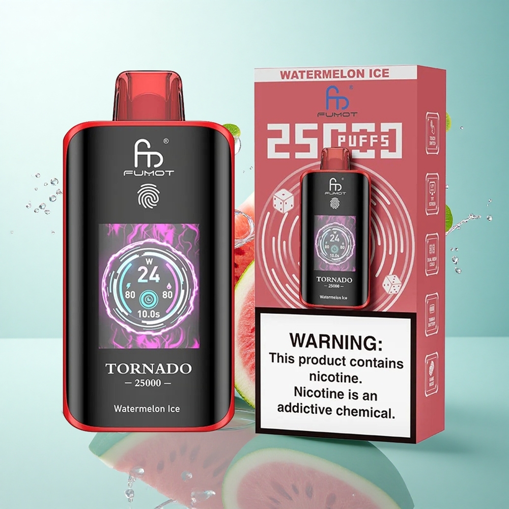 Fumot Tornado 25000 Puffs Watermelon Ice 700mAh 20ml 5% Nicotine