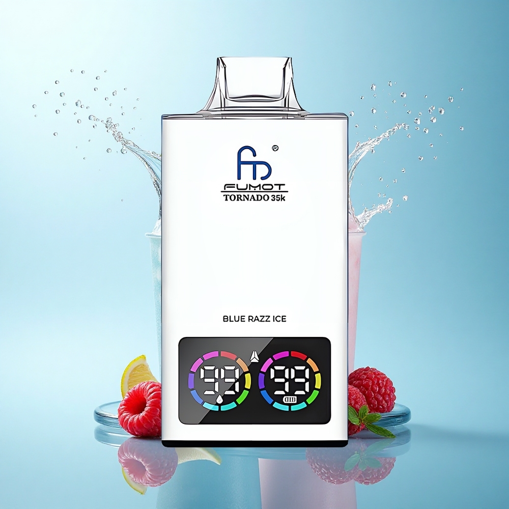 Fumot Tornado 35000 Puffs Blue Razz Ice Dual Mesh USB-C 700mAh