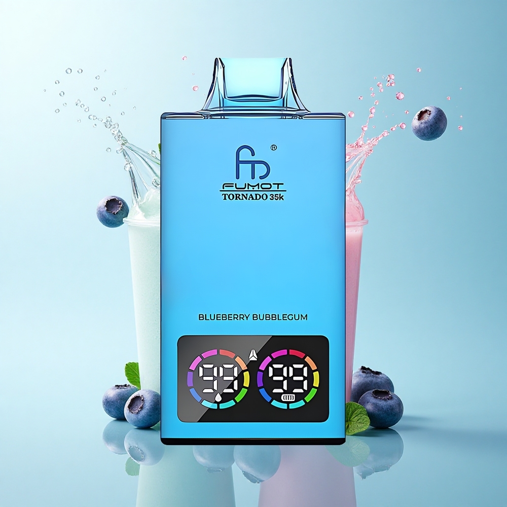 Fumot Tornado 35000 Puffs Blueberry Bubblegum Mesh 700mAh USB-C