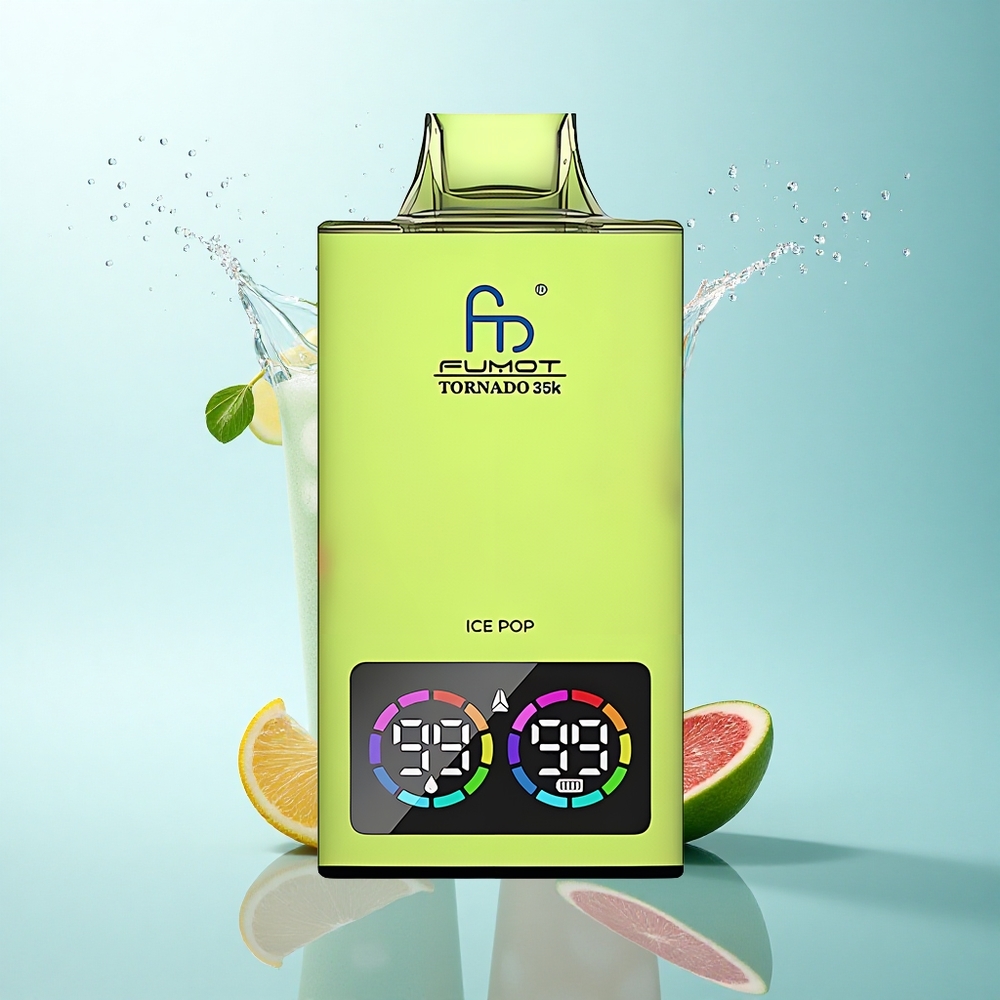 Fumot Tornado 35000 Puffs Ice Pop Dual Mesh Coil 15ml E-juice 700mAh Battery