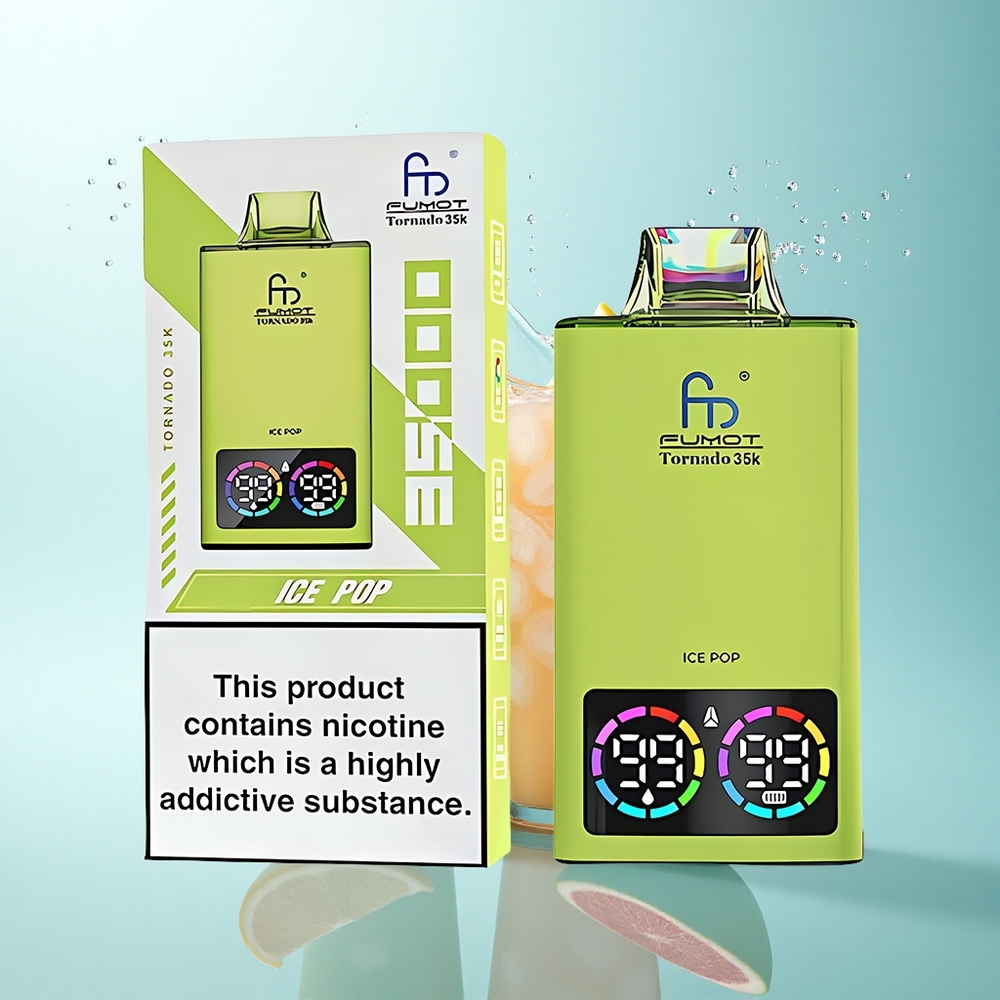 Fumot Tornado 35000 Puffs Ice Pop Dual Mesh Coil 15ml E-juice 700mAh Battery