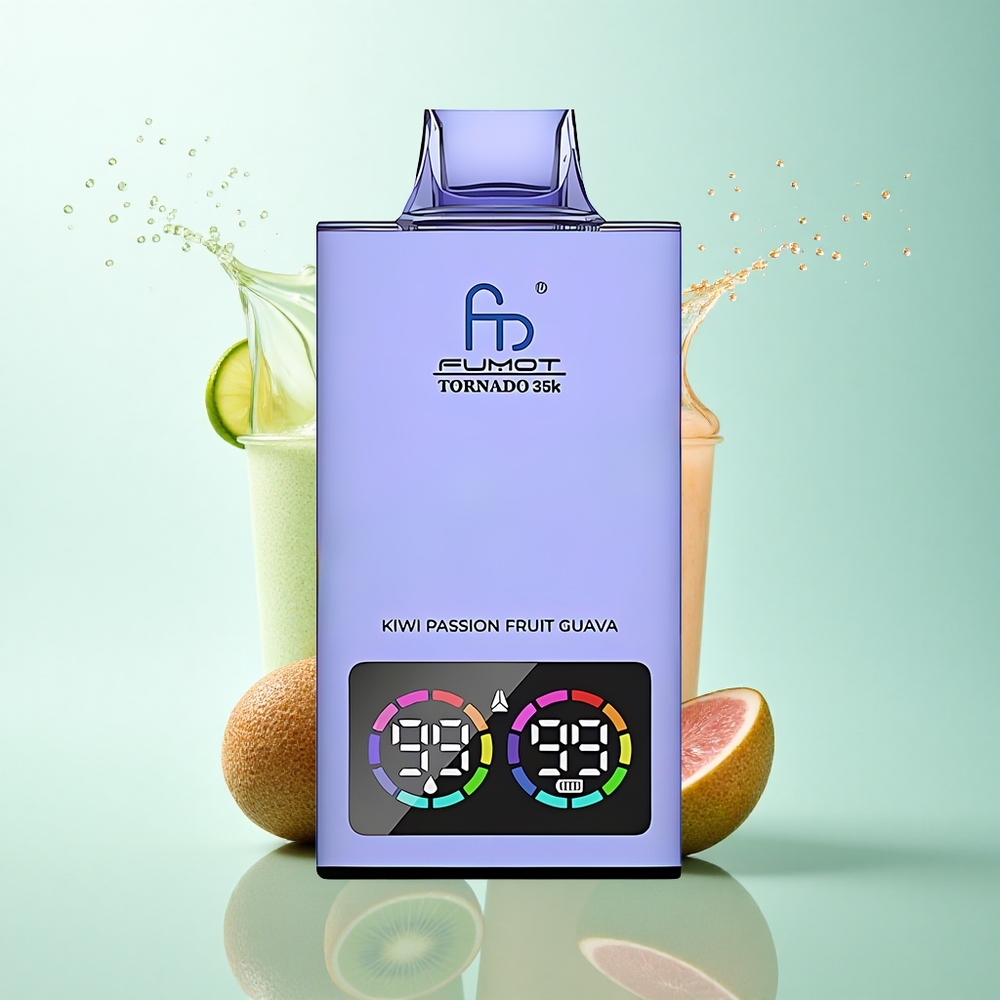 Fumot Tornado 35000 Puffs Kiwi Passion Fruit Guava Dual Mesh 700mAh USB-C