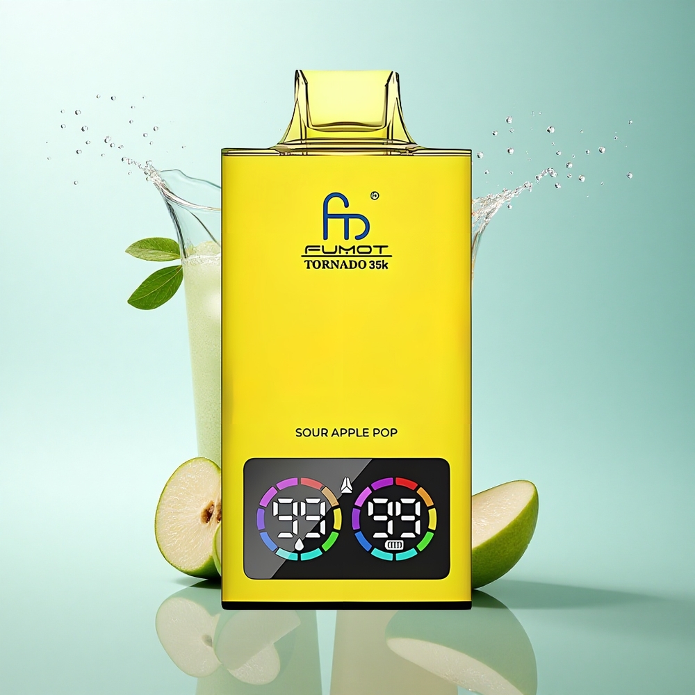 Fumot Tornado 35000 Puffs Sour Apple Pop Dual Mesh 15ml 700mAh