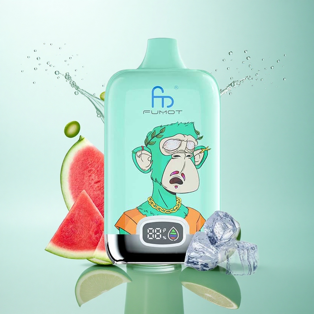 Fumot Tornado Digital Box 12000 Puffs Cool Mint Mesh Coil 550mAh