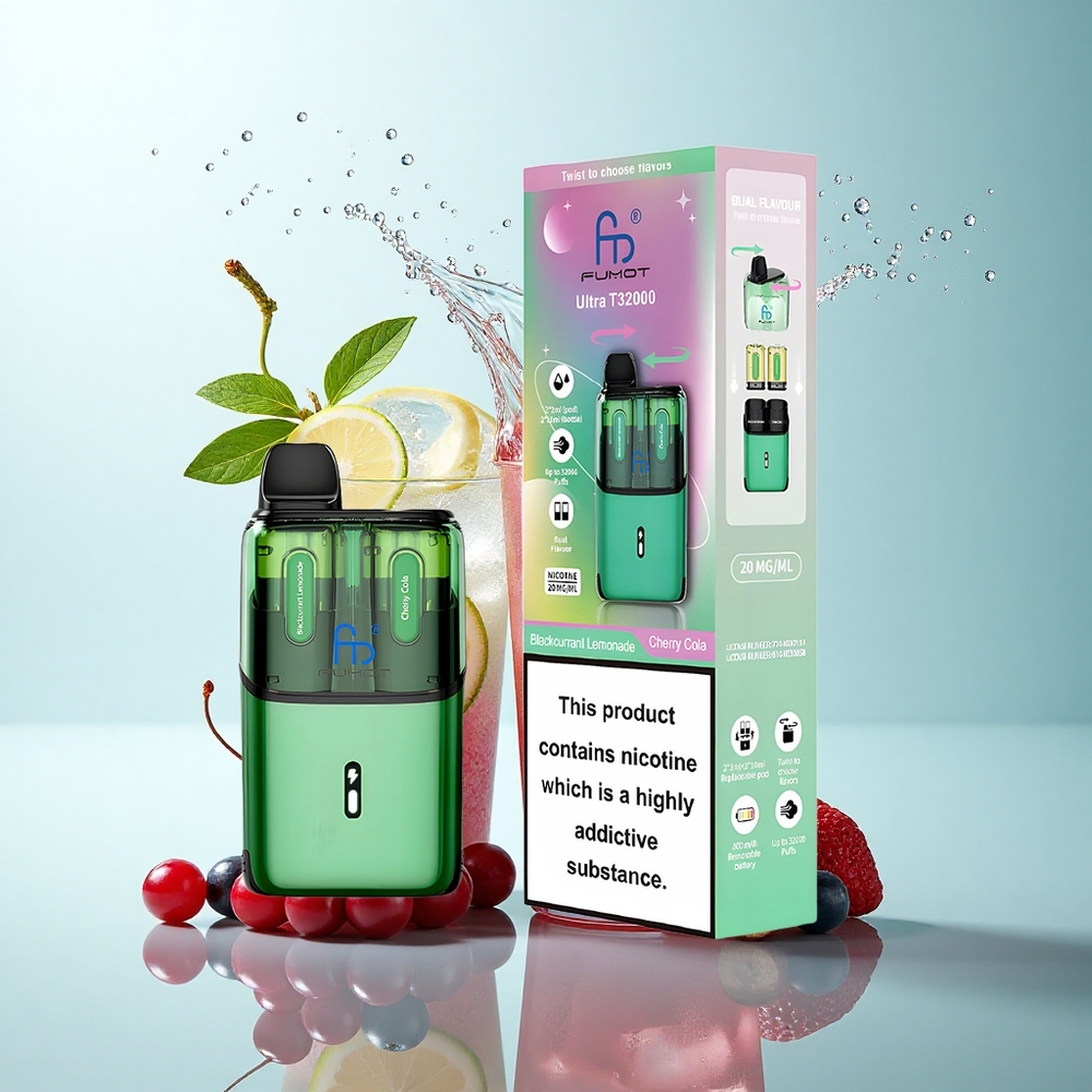 Fumot Ultra T32000 Puffs Blackcurrant Lemonade - Cherry Cola 800mAh 24ml 20mg Nicotine