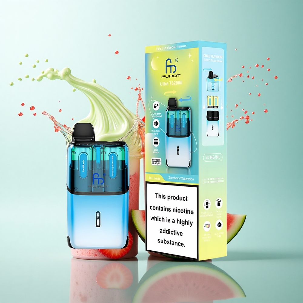 Fumot Ultra T32000 Puffs Fruit Bomb -Strawberry Watermelon 24ml 20mg Nicotine 800mAh