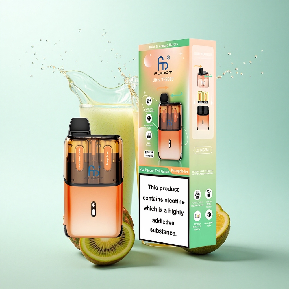 Fumot Ultra T32000 Puffs Kiwi Passion Fruit Guava - Pineapple Ice 800mAh 20mg Nicotine