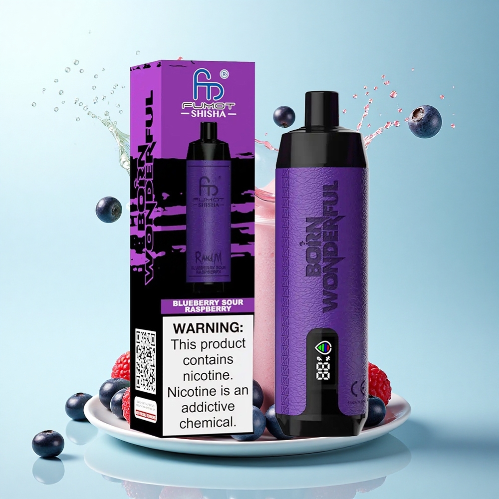 RandM Fumot Shisha 10000 Puffs Blueberry Sour Raspberry 18ml 850mAh 0.5% Nicotine