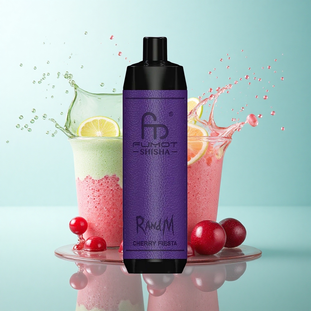 RandM Fumot Shisha 10000 Puffs Cherry Fiesta 850mAh 0.5% Nicotine