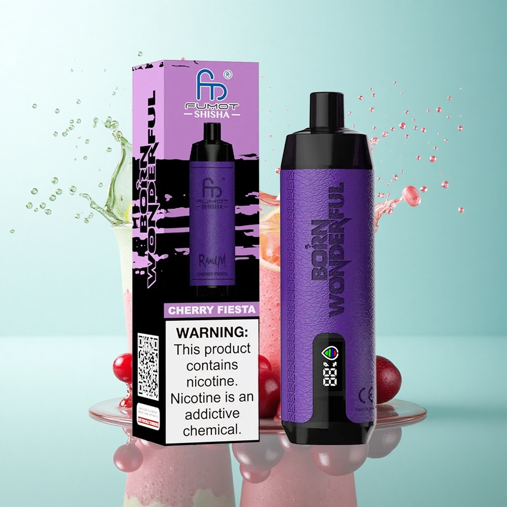 RandM Fumot Shisha 10000 Puffs Cherry Fiesta 850mAh 0.5% Nicotine