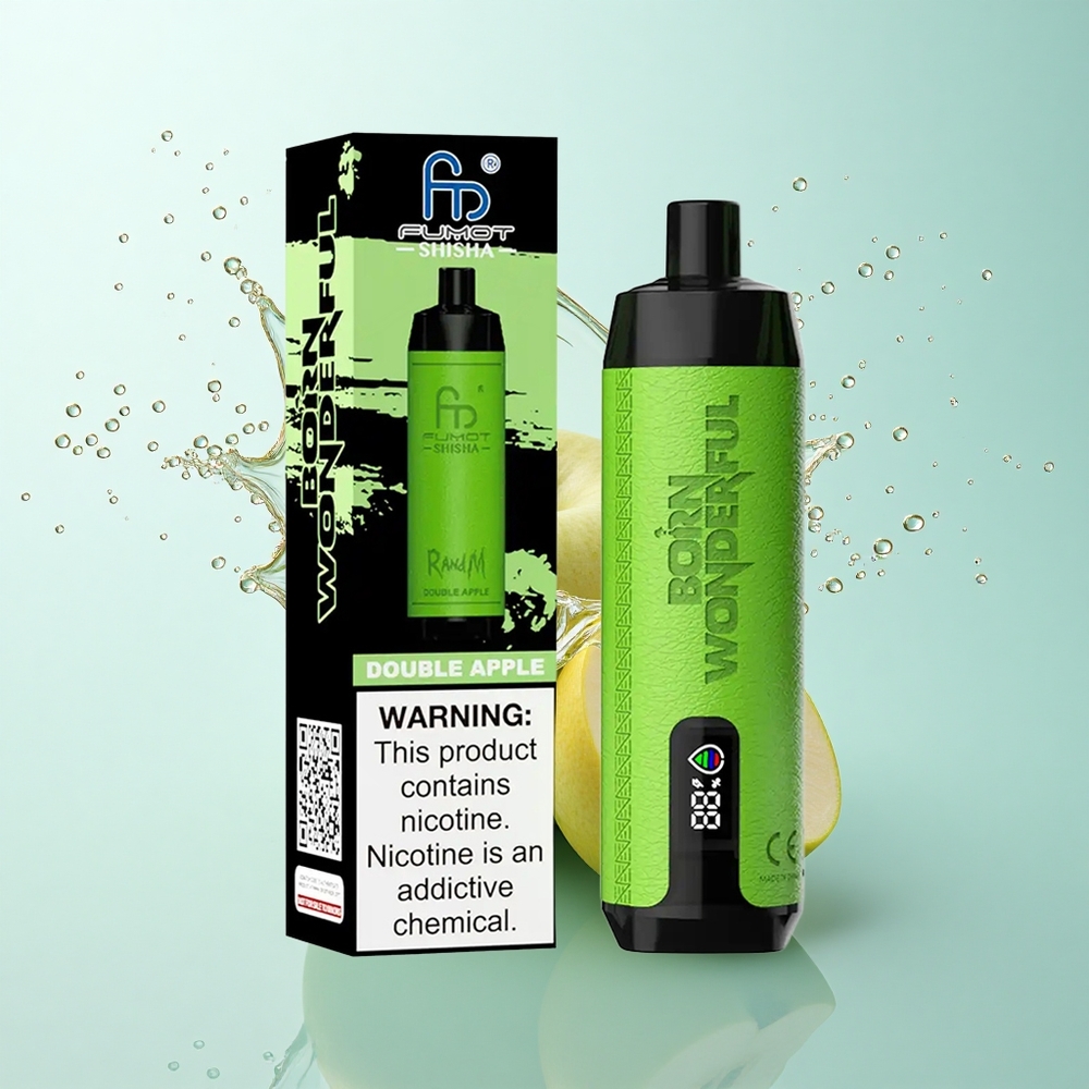 RandM Fumot Shisha 10000 Puffs Double Apple LED 0.5% Nicotine 850mAh