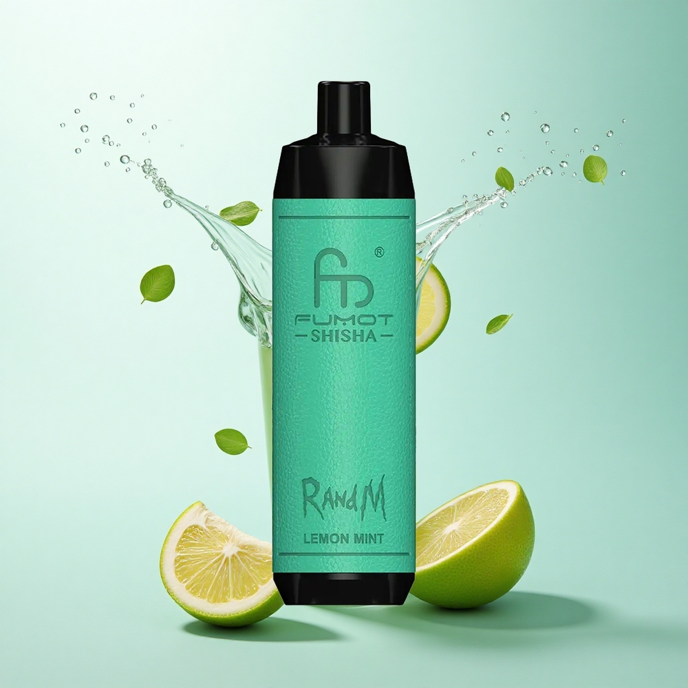RandM Fumot Shisha 10000 Puffs Lemon Mint Mesh Coil 850mAh Type-C