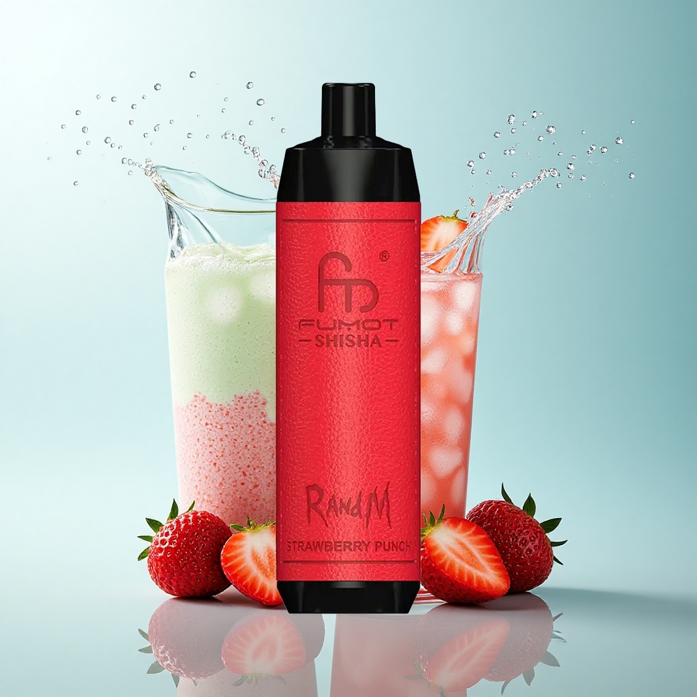 RandM Fumot Shisha 10000 Puffs Strawberry Punch 850mAh 0.5% Nicotine