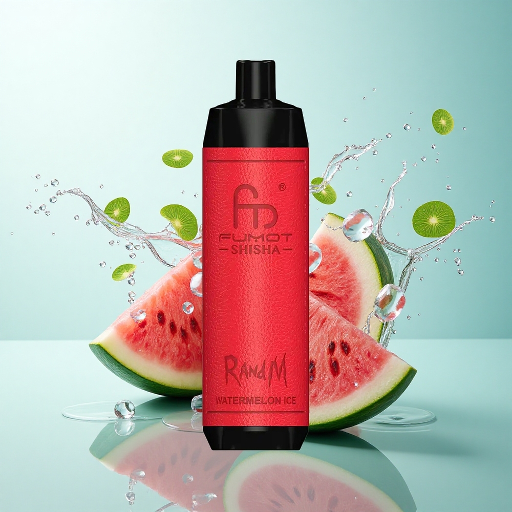 RandM Fumot Shisha 10000 Puffs Watermelon Ice 18ml 0.5% Nicotine 850mAh