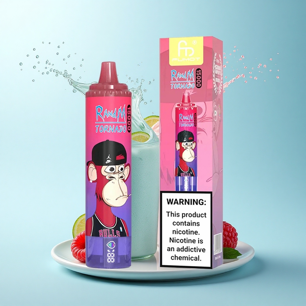 RandM Fumot Tornado 15000 Puffs Bluesour Raspberry 25ml 850mAh Mesh Coil