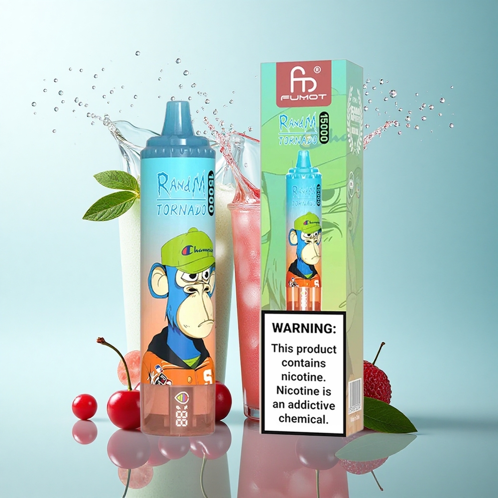 RandM Fumot Tornado 15000 Puffs Cherry Cola 25ml 850mAh Mesh Coil