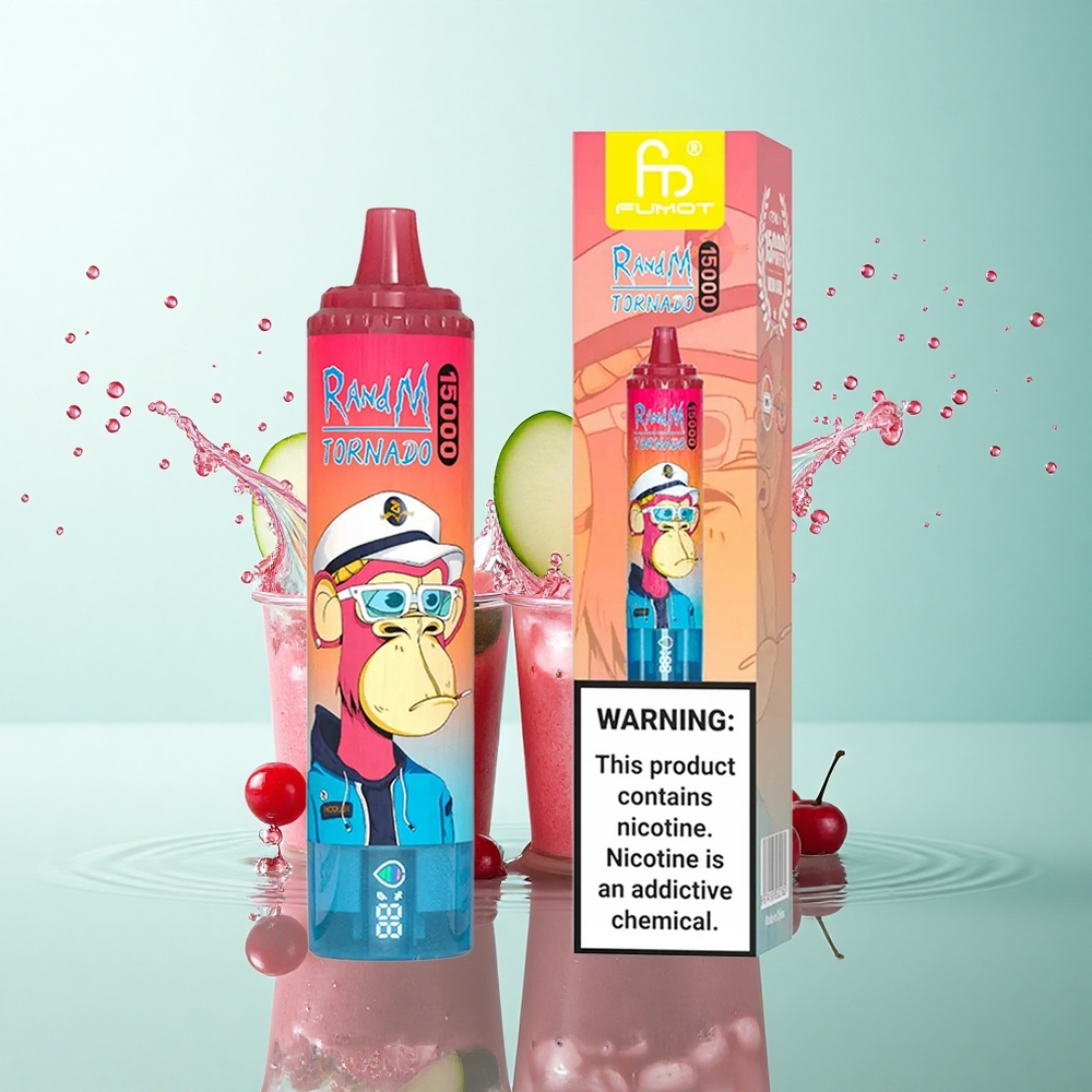 RandM Fumot Tornado 15000 Puffs Cherry Mesh 25ml 850mAh