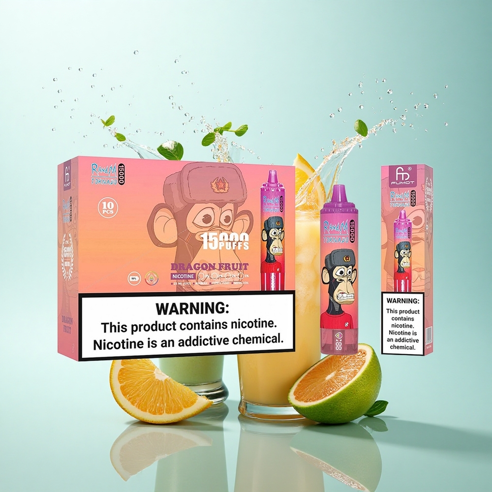 RandM Fumot Tornado 15000 Puffs Dragon Fruit Mesh Coil 25ml 850mAh