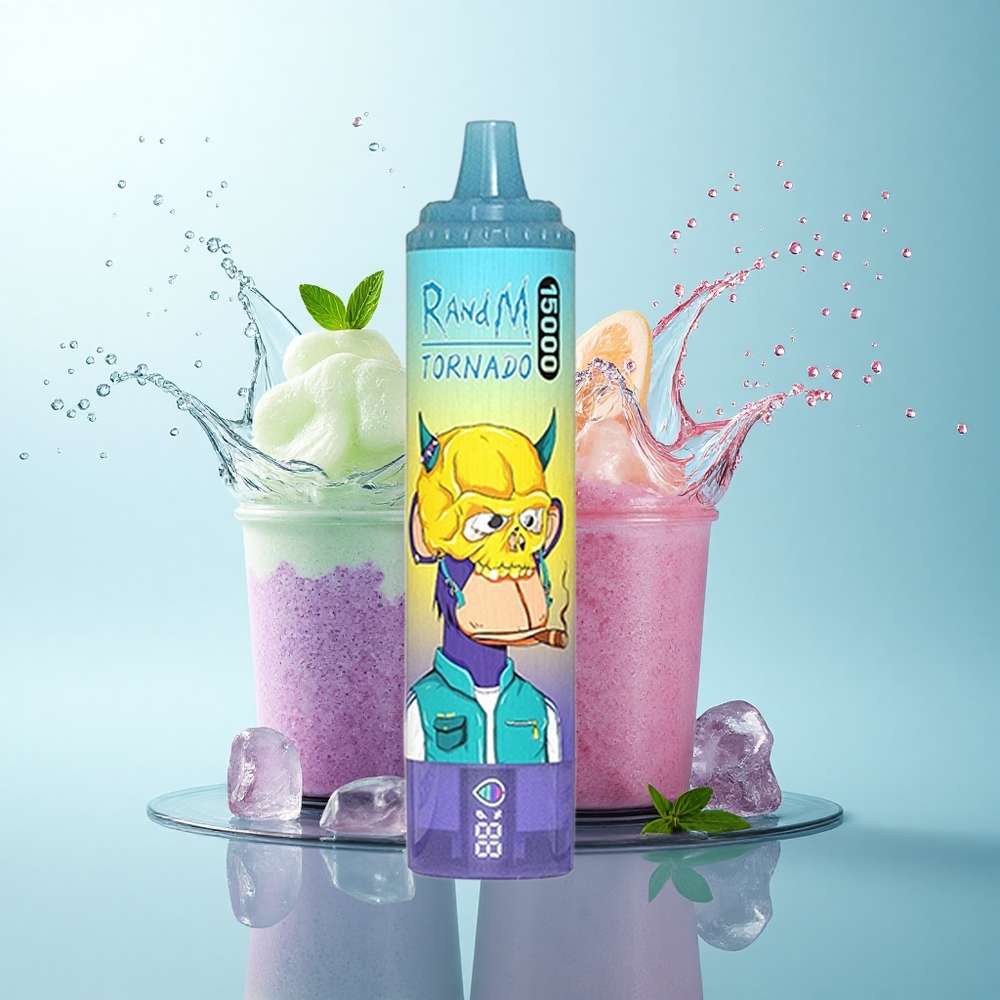 RandM Fumot Tornado 15000 Puffs Grape Ice 25ml 850mAh Mesh Coil