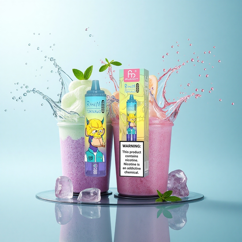 RandM Fumot Tornado 15000 Puffs Grape Ice 25ml 850mAh Mesh Coil