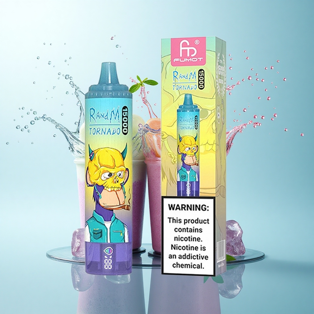 RandM Fumot Tornado 15000 Puffs Grape Ice 25ml 850mAh Mesh Coil