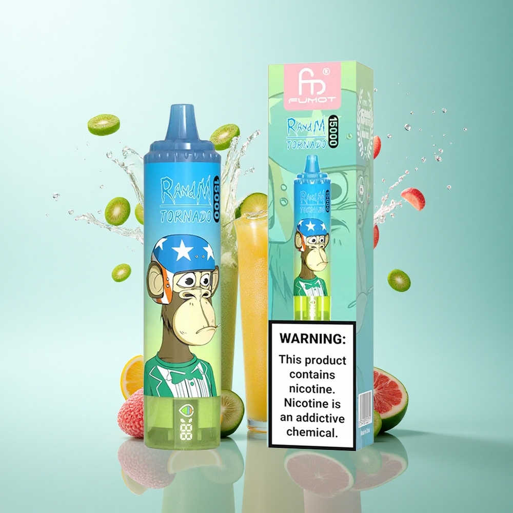 RandM Fumot Tornado 15000 Puffs Gummy Bear 25ml 850mAh Mesh Coil